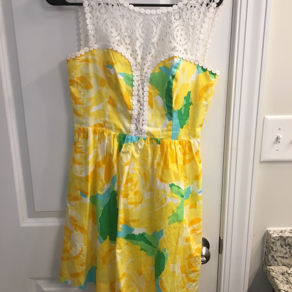 Lilly Pulitzer Yellow Impressions Dress